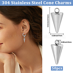 50 шт. подвески из нержавеющей стали 304&nbsp;STAS-BBC0009-09