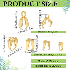 Держатели кулонов из нержавеющей стали STAS-ME0002-26G