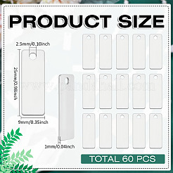 60 шт. подвески из нержавеющей стали 201&nbsp;STAS-ME0001-96