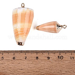 Pendentifs en spirale naturelle galvanoplastie&nbsp;SSHEL-Q100-35KCG