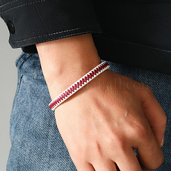 Искусственная кожа шнур плетеные браслеты&nbsp;FS-WGFB3DB-01