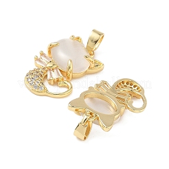 Латунные микро проложить кубического циркония подвески&nbsp;KK-L256-17G