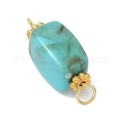 Непрозрачные акриловые имитации драгоценных камней кубовидные соединительные подвески PALLOY-JF04024