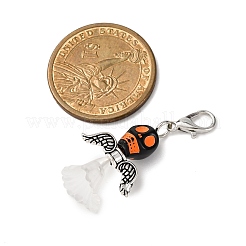 Акриловые подвесные украшения в виде черепа HJEW-JM04065