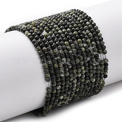 Натуральный серпантин / зеленые кружевные нити из бисера G-Z116-A16-2mm