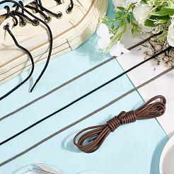 3 пара 3-х цветных круглых вощеных шнурков для ботинок OCOR-CL0001-01