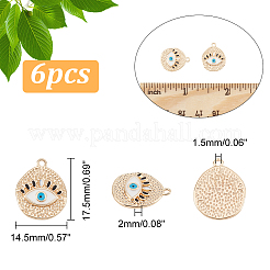 Латунь эмаль подвески&nbsp;KK-HY0001-40