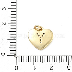 Messing micro pave klare zirkonia anhänger&nbsp;KK-D229-01G-25