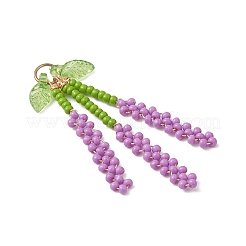 Подвески из лаванды с семенами из стекла&nbsp;PALLOY-MZ01198