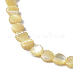 Fili di perle di conchiglia trochid naturale / trochus&nbsp;SHEL-F003-08C