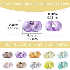 50 г 10 цвета краски для выпечки стеклянные бусины&nbsp;SEED-YW0002-51B