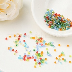 3500шт 7 цвета 12/0 стеклянные круглые бусины SEED-YW0001-20