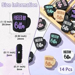 14шт 7 цвета силиконовые бусины&nbsp;FIND-CJ0002-25