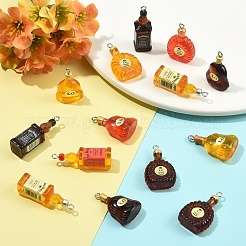 9шт 9 стиля прозрачные подвески из смолы&nbsp;RESI-YW0005-85