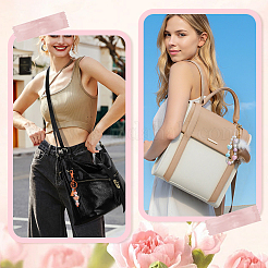 50шт УФ-покрытие непрозрачные акриловые бусины MACR-PA0001-21