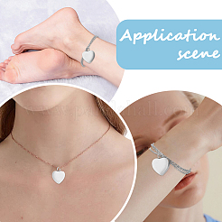 Ожерелья с подвеской в виде сердца из нержавеющей стали в виде погребальной шкатулки&nbsp;DIY-CN0003-41P