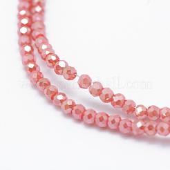 Стеклянные бусины с гальваническим покрытием &nbsp;EGLA-J144-FR-C02