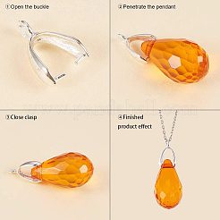 Класс латунный залог щепотки льда для изготовления кулона KK-PH0034-88