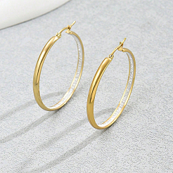 Винтажные серьги-кольца из нержавеющей стали ZA9910