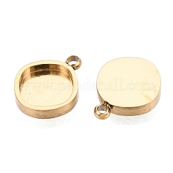 Componente cabochon pendente in acciaio inossidabile 304&nbsp;STAS-Q113-22C-G