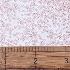 MIYUKIデリカビーズ  シリンダー  日本製シードビーズ  11/0  （db1223)透明ピンクのミスト光沢  1.3x1.6mm  穴：0.8mm  約2000個/10g&nbsp;X-SEED-J020-DB1223