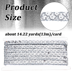 Эластичные бусины-пайетки из полиэстера 13 м.&nbsp;OCOR-WH0079-169B