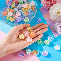 70шт 14 цвета непрозрачные и прозрачные акриловые бусины&nbsp;OACR-TA0002-78