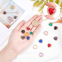 20шт 10 цвета стеклянные подвески&nbsp;GLAA-PH0001-29