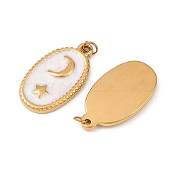 Подвески из нержавеющей стали 304 с эмалью&nbsp;STAS-G364-17G-02