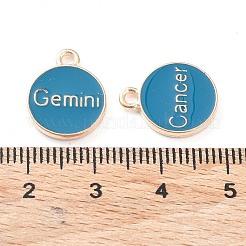 Pendentifs d'émail en alliage&nbsp;ENAM-S124-01B-05
