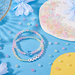 200 шт. Прозрачные акриловые бусины&nbsp;OACR-TA0003-88