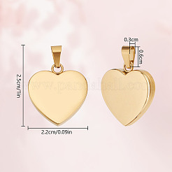 10 шт. идея подарка на день святого Валентина для него из нержавеющей стали 304 штампованные пустые бирки подвески STAS-DR0001-10G