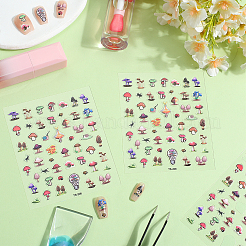 Adesivi per nail art in plastica con funghi&nbsp;MRMJ-WH20004-07