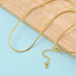 Ожерелья из латунной цепочки «Бостон» толщиной 1 мм&nbsp;NJEW-Z097-02G