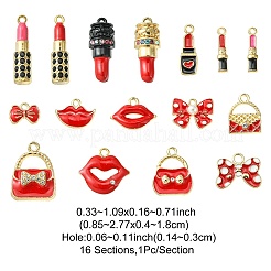 Подвески из сплава эмали 16шт 16 стиля ENAM-YW0003-26