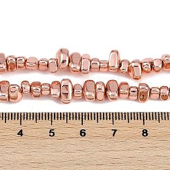 Гальванические нити из синтетических немагнитных гематитовых бусин G-I364-B01-RG