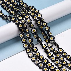 Millefiori a mano fili di perline di vetro&nbsp;X-LAMP-J035-10mm-49