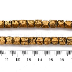 Гальванические бусины из натуральной лавы G-A256-D01-01E