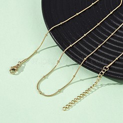 Ожерелья-спутнички из нержавеющей стали 304 толщиной 0.9 мм NJEW-T016-21B-G