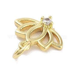 Подвески из латуни с покрытием из прозрачного кубического циркония KK-M293-11G