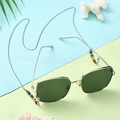 Цепочки для очков из натуральных и синтетических драгоценных камней AJEW-EH00392