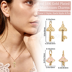 8шт 2 латунные подвески&nbsp;KK-BBC0003-93