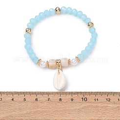 Elastische Armbänder aus böhmischem Harz&nbsp;BJEW-Z169-01B
