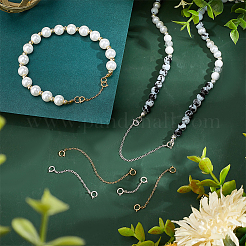 6 шт. 6 стиля 925 удлинитель цепи из стерлингового серебра FIND-PH0017-98