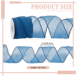 Полиэстер органза ленты&nbsp;SRIB-WH0011-357A