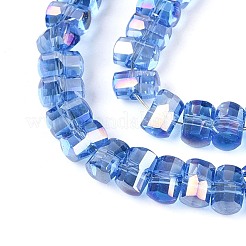 Гальванизируйте прозрачное стекло бисер нитей&nbsp;EGLA-N022-09A-B05