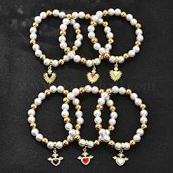 Латунь браслеты простирания BJEW-C098-04