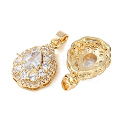 Colgante micropavé cubic zirconia de latón&nbsp;KK-Z141-02G-01