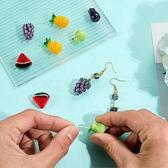10 pz 5 stili serie frutta e verdura perline fatte a mano in vetro soffiato&nbsp;LAMP-SZ0001-55