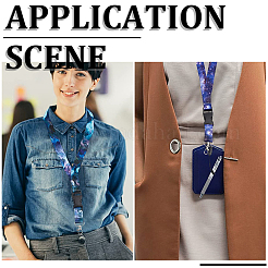 2шт. 2-х сторонний ремешок для держателя карт из полиэфирной ленты DIY-GF0008-31